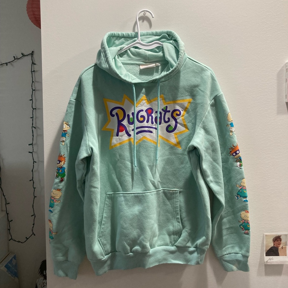 unisex Pacsun nickelodeon teal rugrats hoodie size small